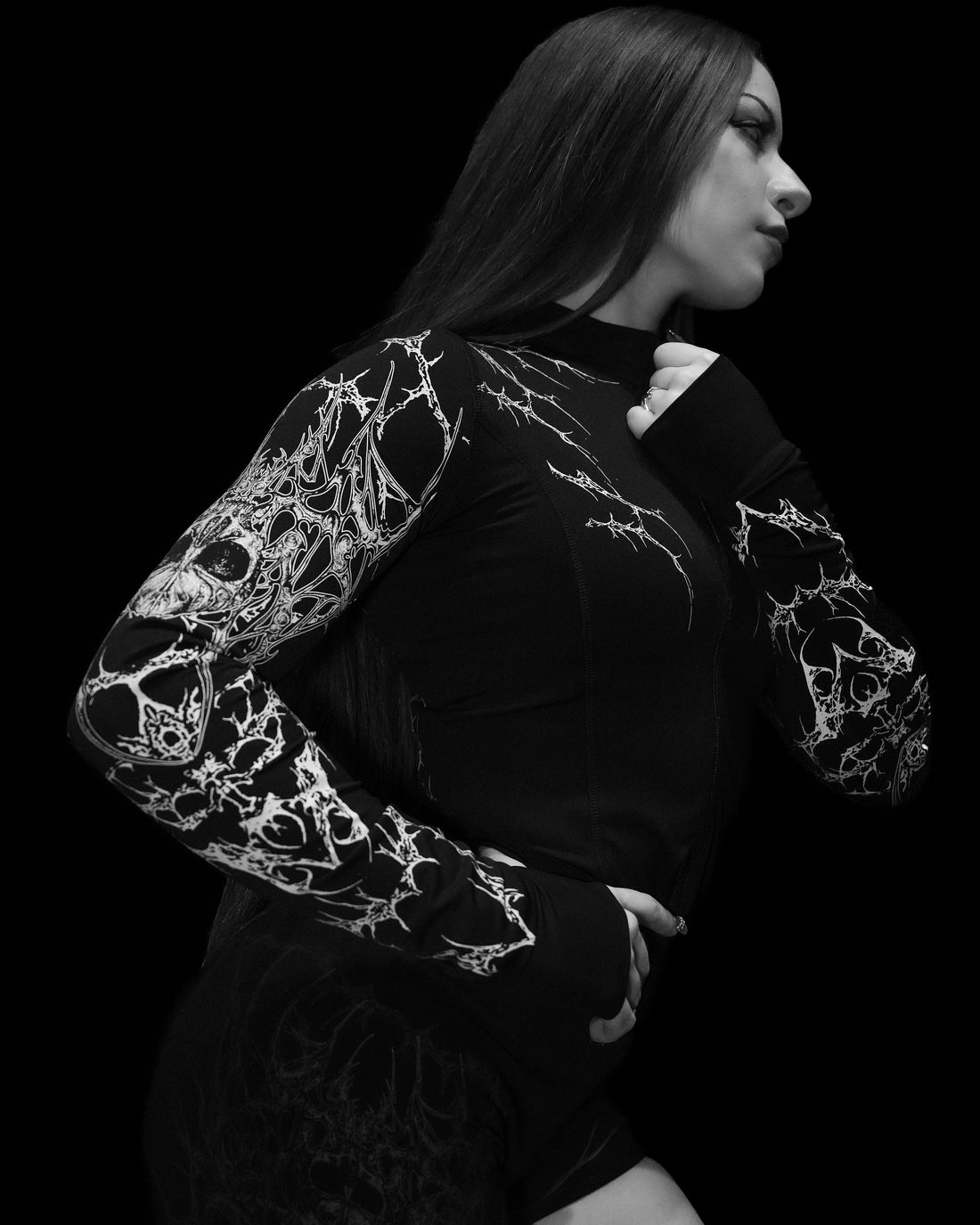 Women's Void Tech™ Widowmaker Zip-up Compression Jacket [VOID BLACK]