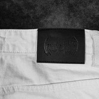 Soul Decay Oversized Distressed Denim Jeans [DIVINE WHITE]