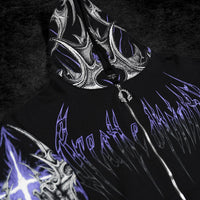 Death Blight Oversized Zip-Up Hoodie [HOLLOW PURPLE]