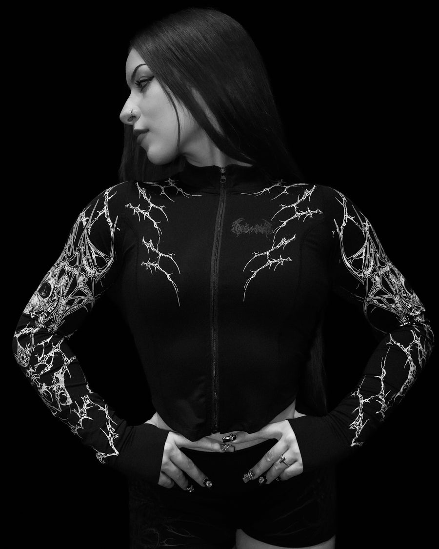 Women's Void Tech™ Widowmaker Zip-up Compression Jacket [VOID BLACK]