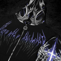 Death Blight Oversized Zip-Up Hoodie [HOLLOW PURPLE]