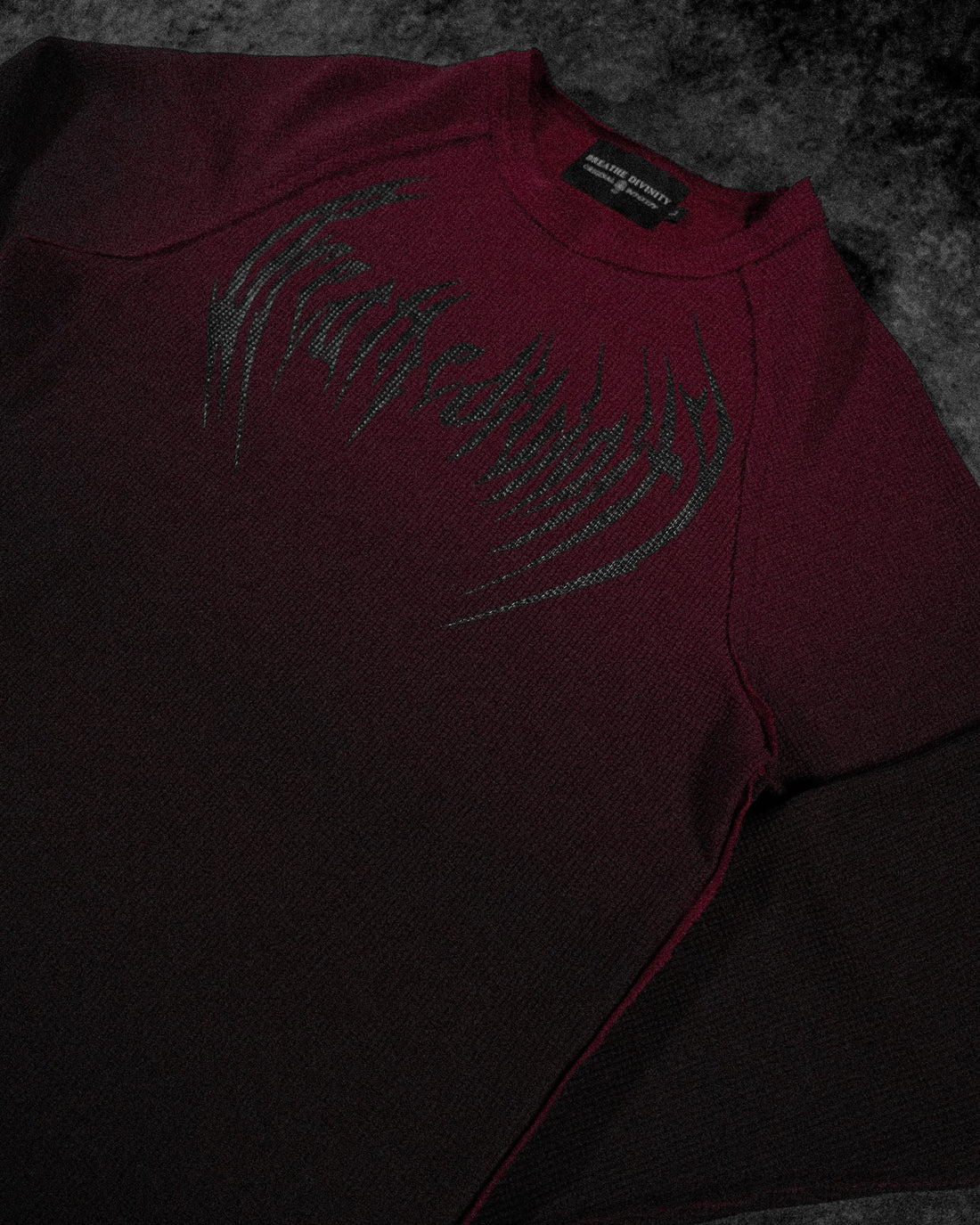 Mens Essential Thermal longsleeve T-shirt [CRIMSON]