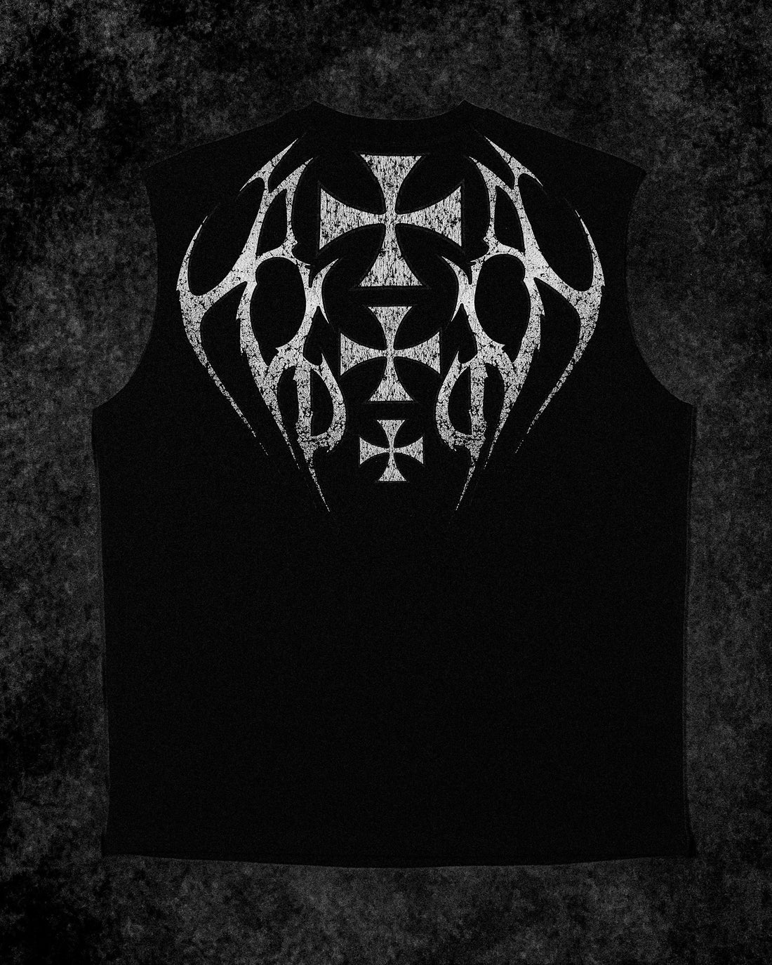 Armored Cut-off Tee [VOID BLACK]
