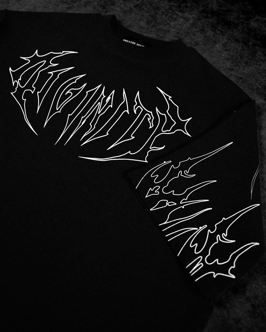 Bone Splitter Oversized T-shirt [VOID BLACK]