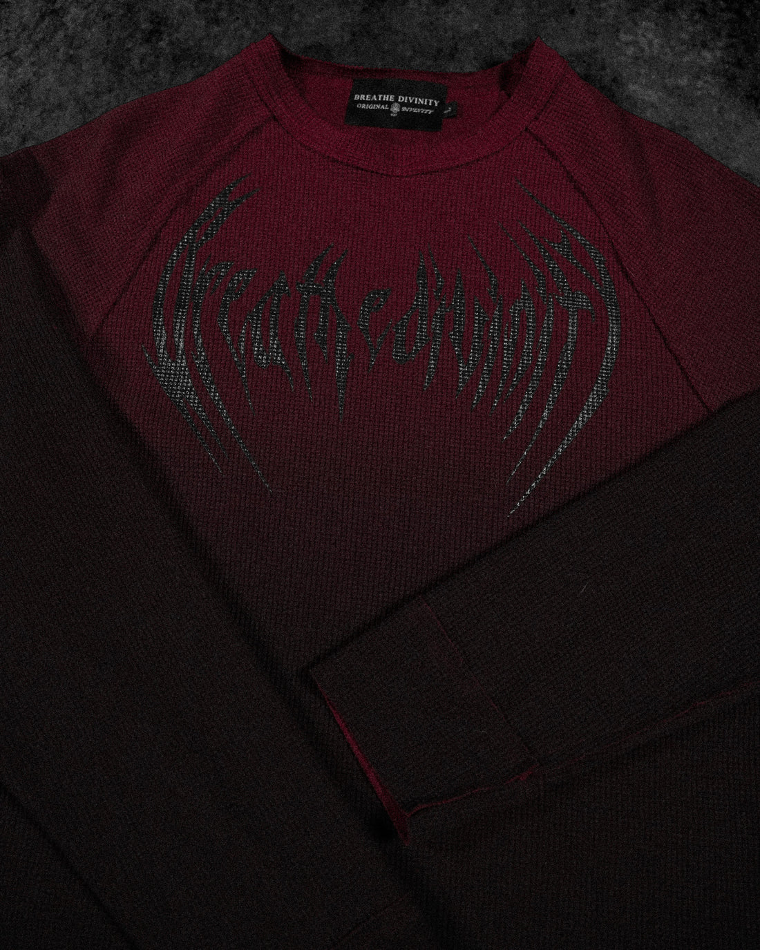 Mens Essential Thermal longsleeve T-shirt [CRIMSON]