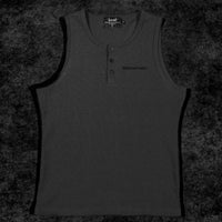 Metallic Henley Cut-off [PURGATORY GREY]