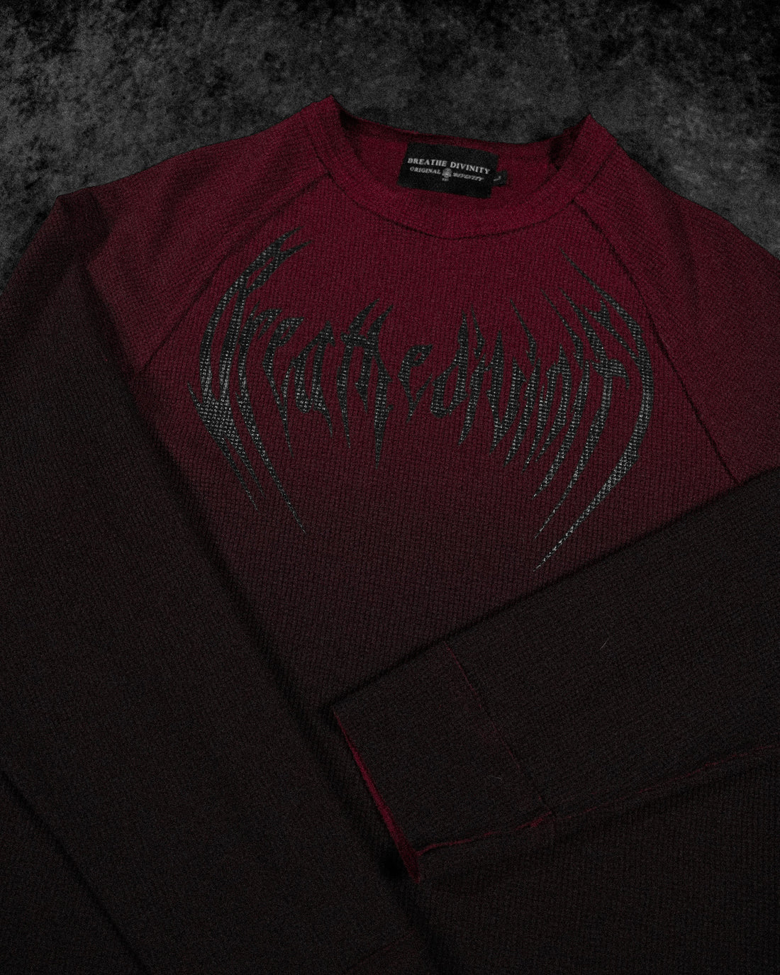 Mens Essential Thermal longsleeve T-shirt [CRIMSON]