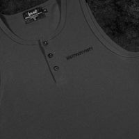 Metallic Henley Cut-off [PURGATORY GREY]