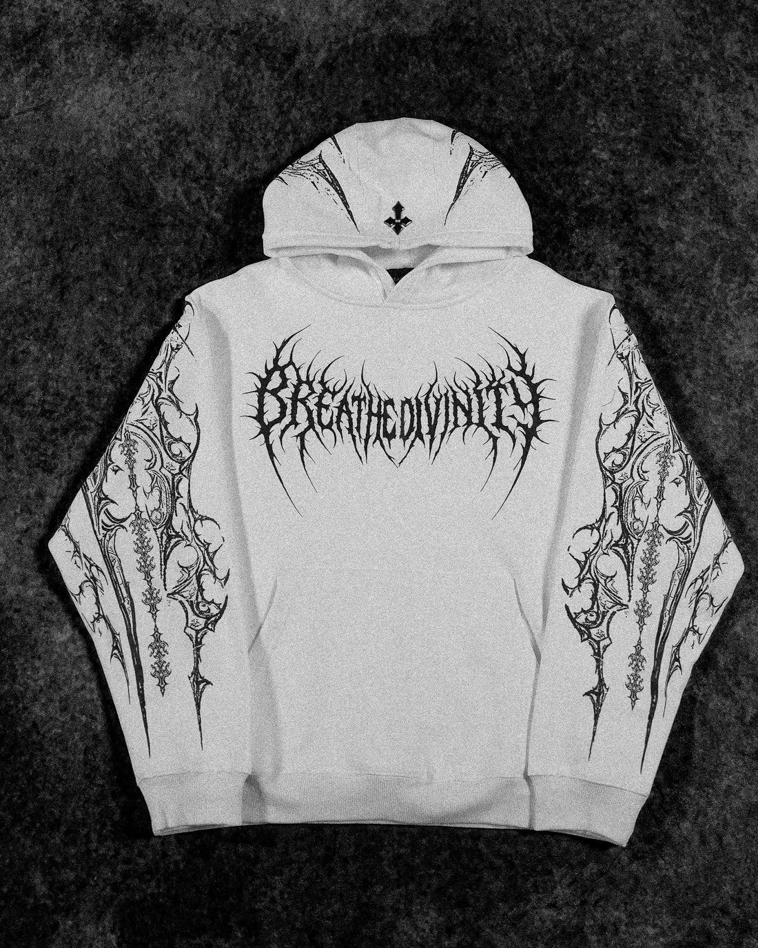 Dragon Blade Oversized pullover hoodie [DIVINE WHITE]