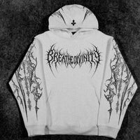 Dragon Blade Oversized pullover hoodie [DIVINE WHITE]