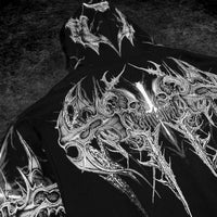 Death Blight Oversized Zip-Up Hoodie [VOID BLACK]