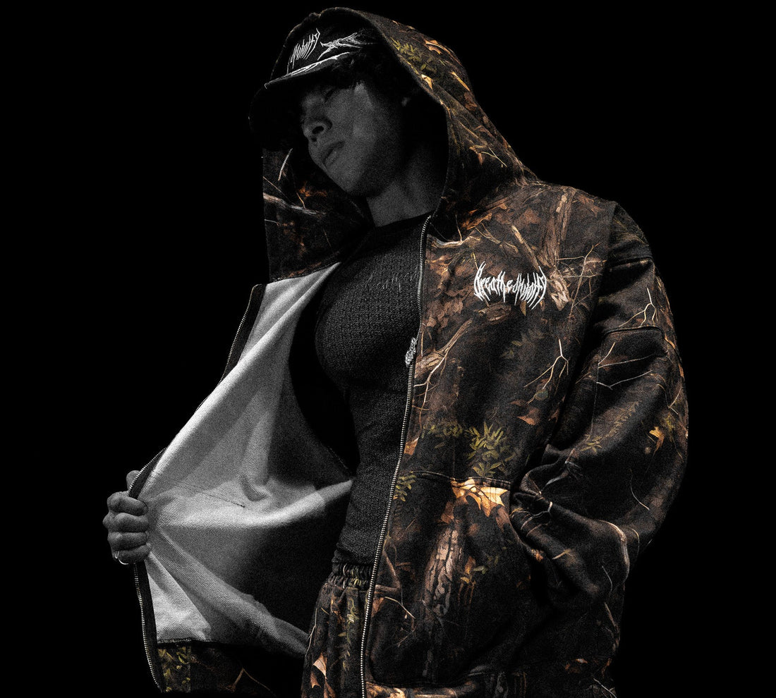 Camo Oversized Zip-up Hoodie [OVERGROWTH CAMO]
