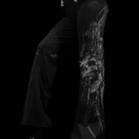 Void Tech™ Soul Decay Flared Leggings [VOID BLACK]