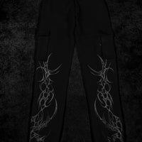 Women's Scarlet Kiss Cargo Sweatpants [DARKNESS]