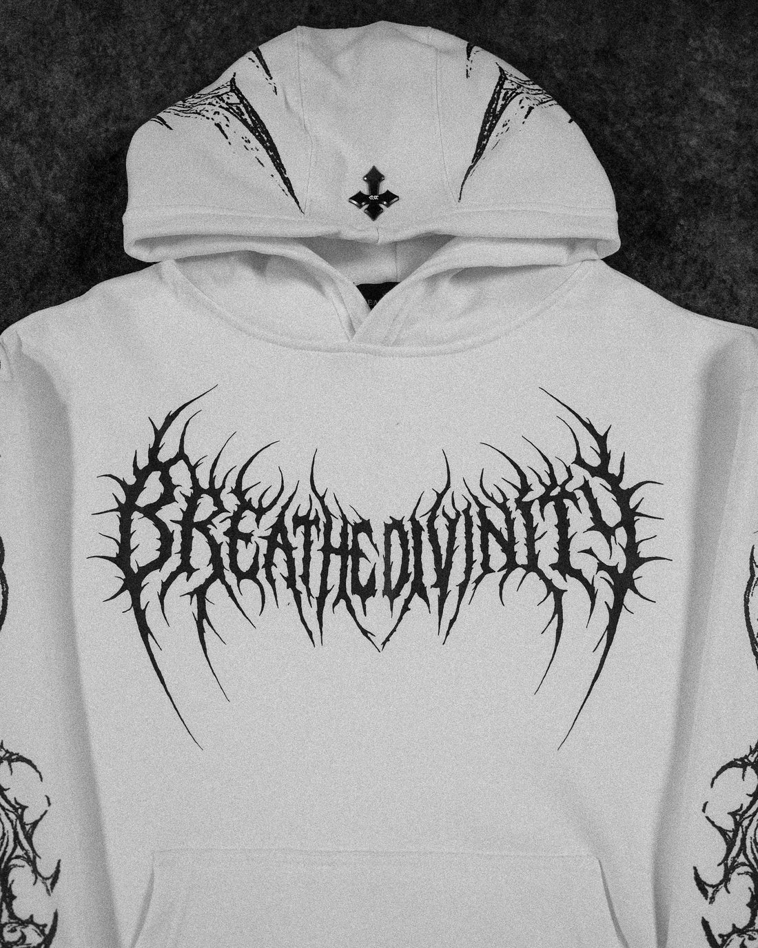 Dragon Blade Oversized pullover hoodie [DIVINE WHITE]