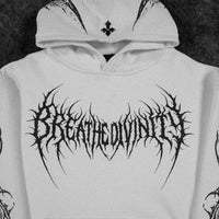 Dragon Blade Oversized pullover hoodie [DIVINE WHITE]