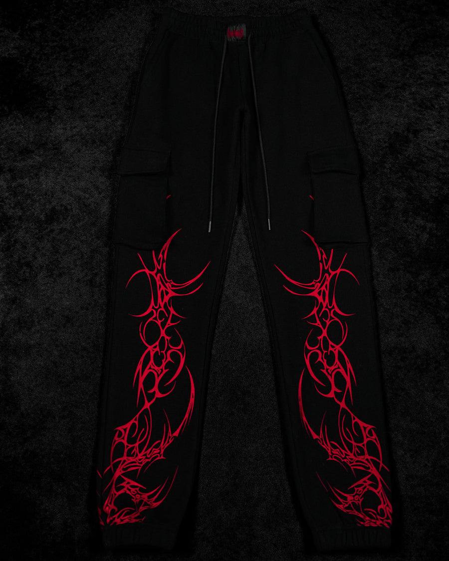 Women's Scarlet Kiss Cargo Sweatpants [NIGHTMARE]