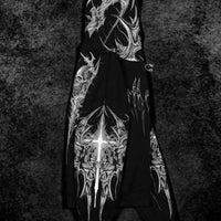 Death Blight Oversized Zip-Up Hoodie [VOID BLACK]