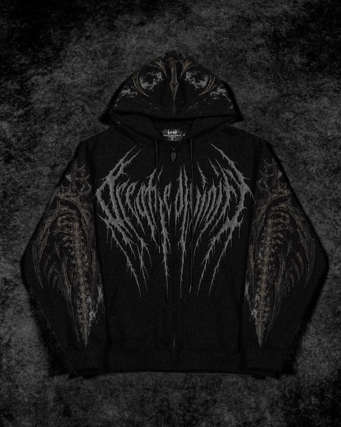Death Slayer Oversized Zip-up Hoodie [WITHER]