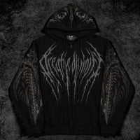 Death Slayer Oversized Zip-up Hoodie [WITHER]