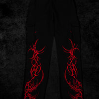 Women's Scarlet Kiss Cargo Sweatpants [NIGHTMARE]