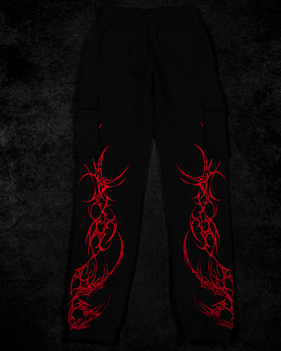 Women's Scarlet Kiss Cargo Sweatpants [NIGHTMARE]