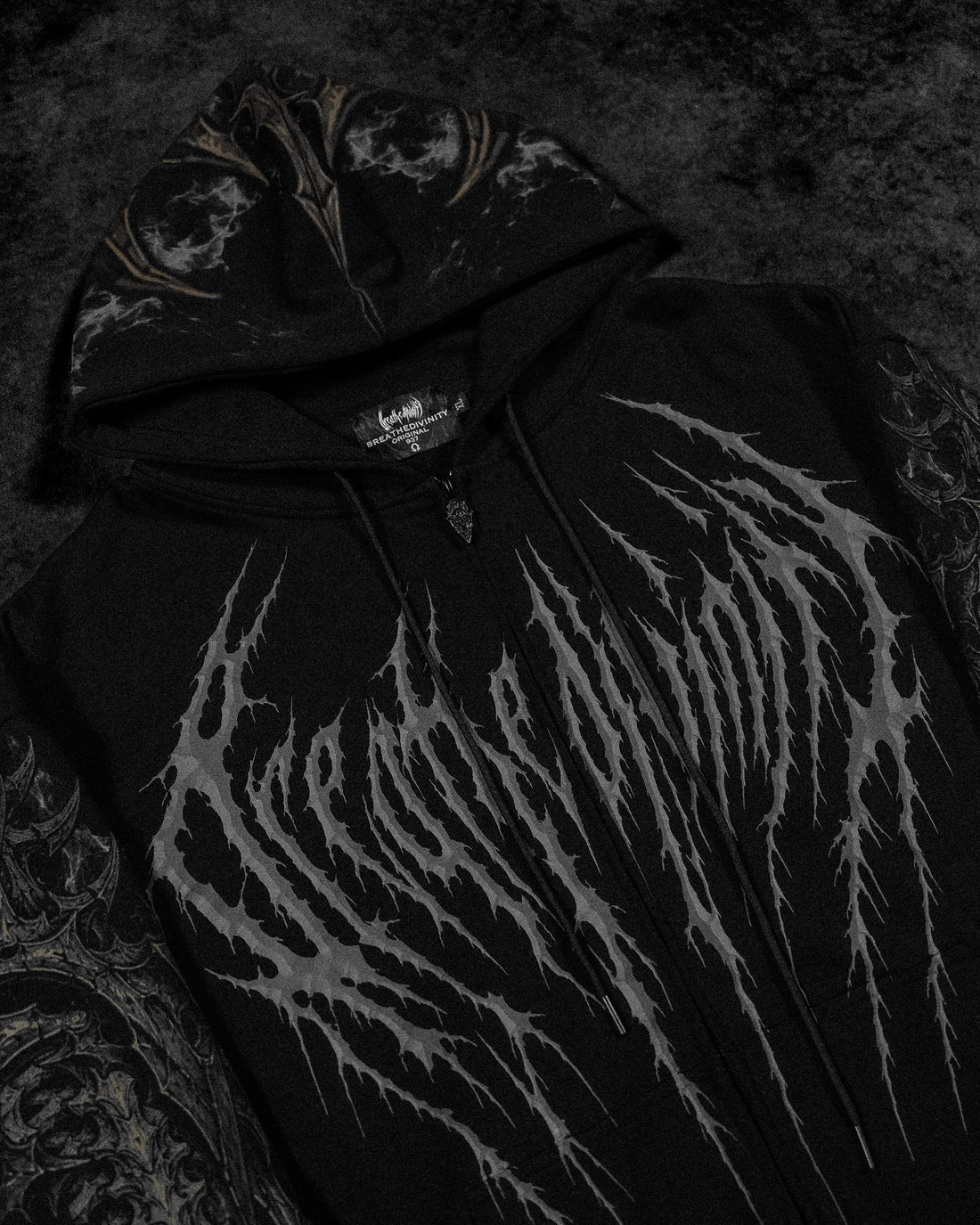 Death Slayer Oversized Zip-up Hoodie [WITHER]