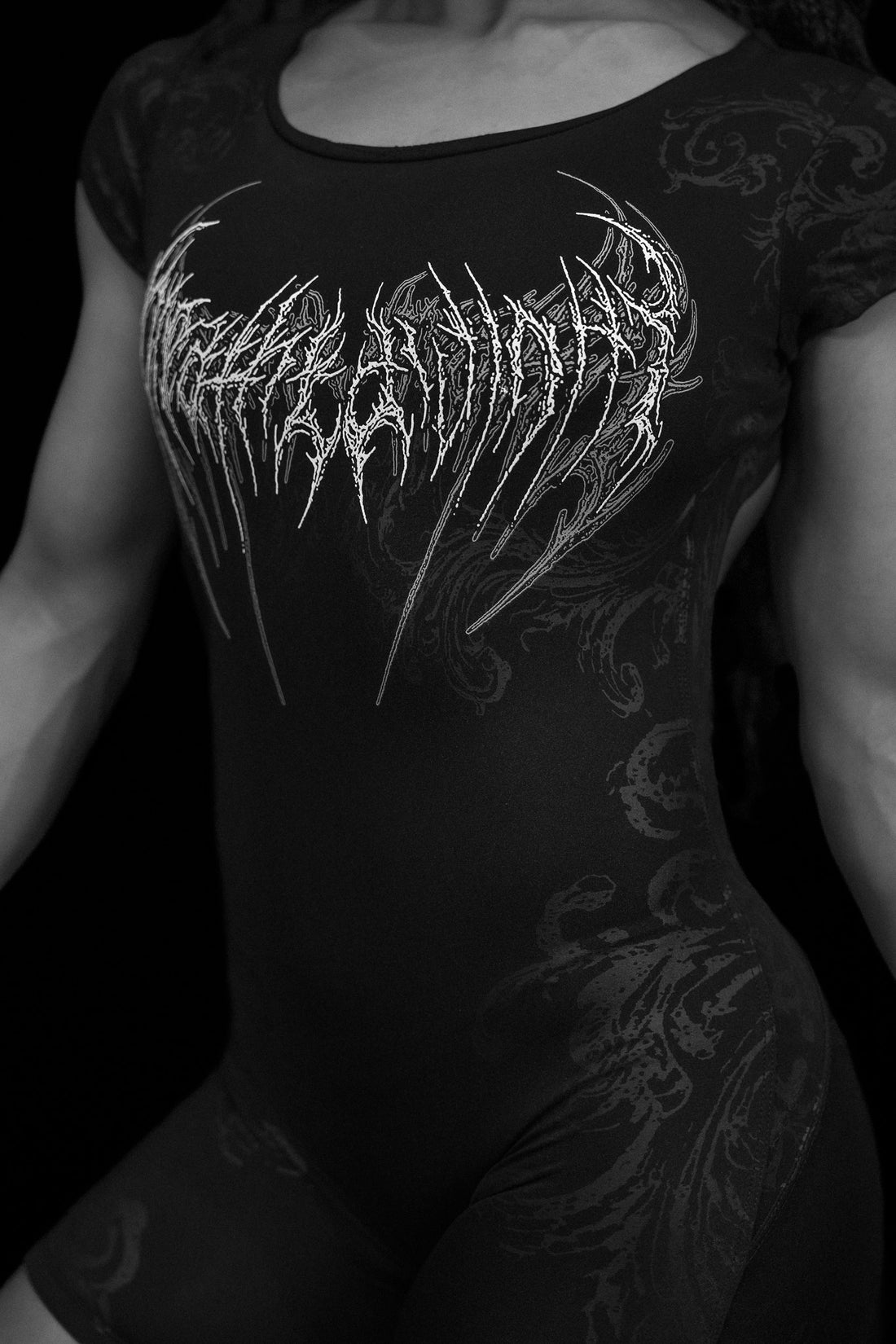 Womens Void Tech™ Boneveil Open Back Bodysuit [VOID BLACK]