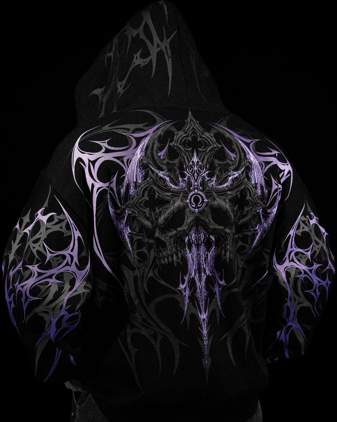 Immortality Oversized Zip-Up Hoodie [DUSK]