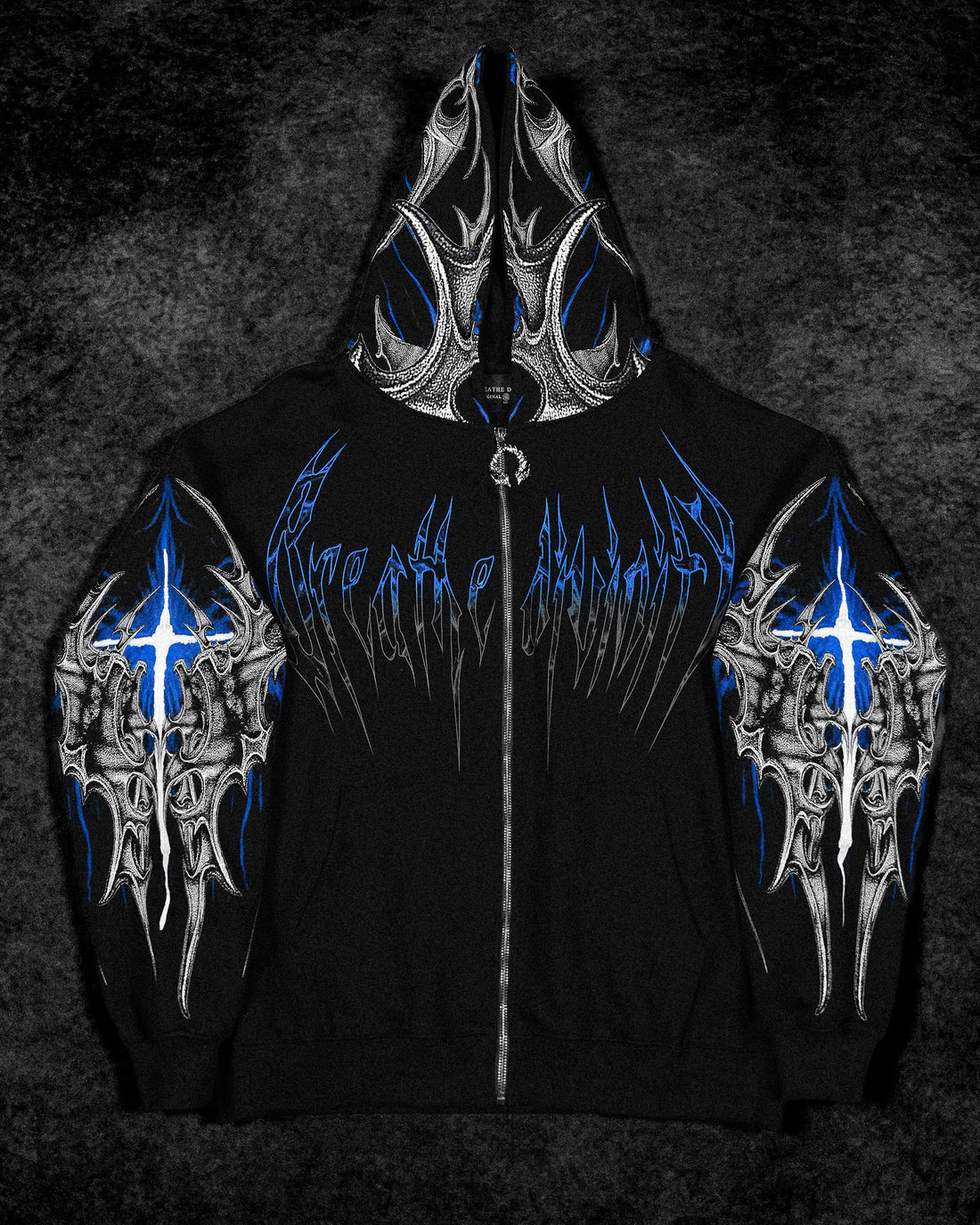 Death Blight Oversized Zip-Up Hoodie [PULSE]