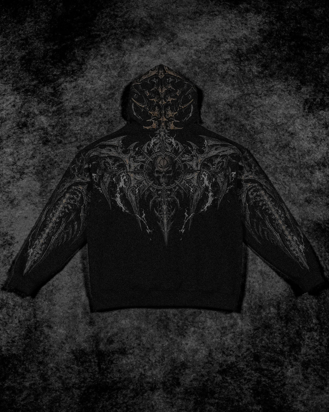Death Slayer Oversized Zip-up Hoodie [WITHER]