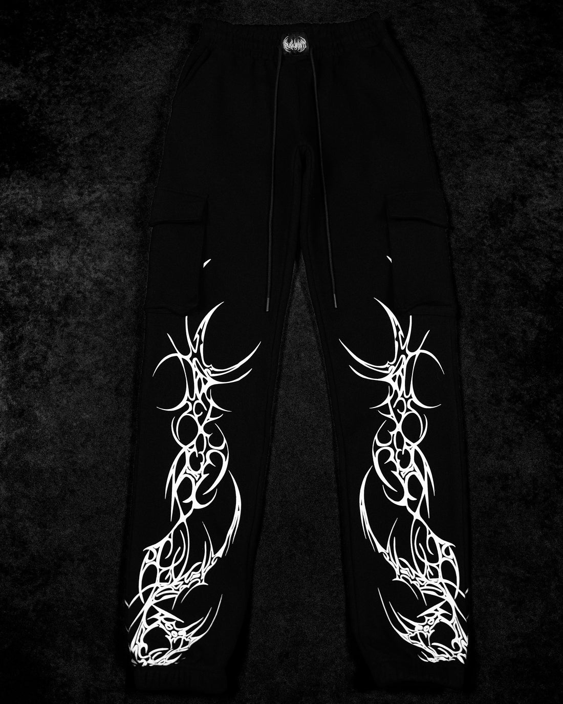 Women's Scarlet Kiss Cargo Sweatpants [VOID BLACK]