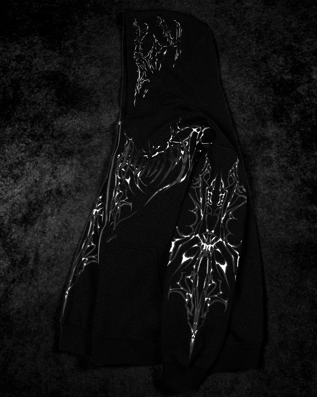 Shadow Monarch Oversized Zip-up Hoodie [ECLIPSE]