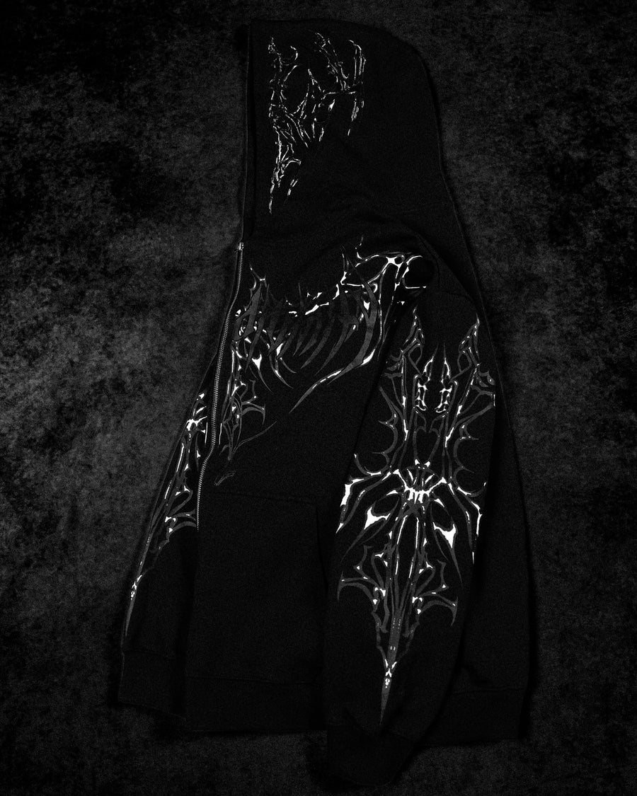 Shadow Monarch Oversized Zip-up Hoodie [ECLIPSE]