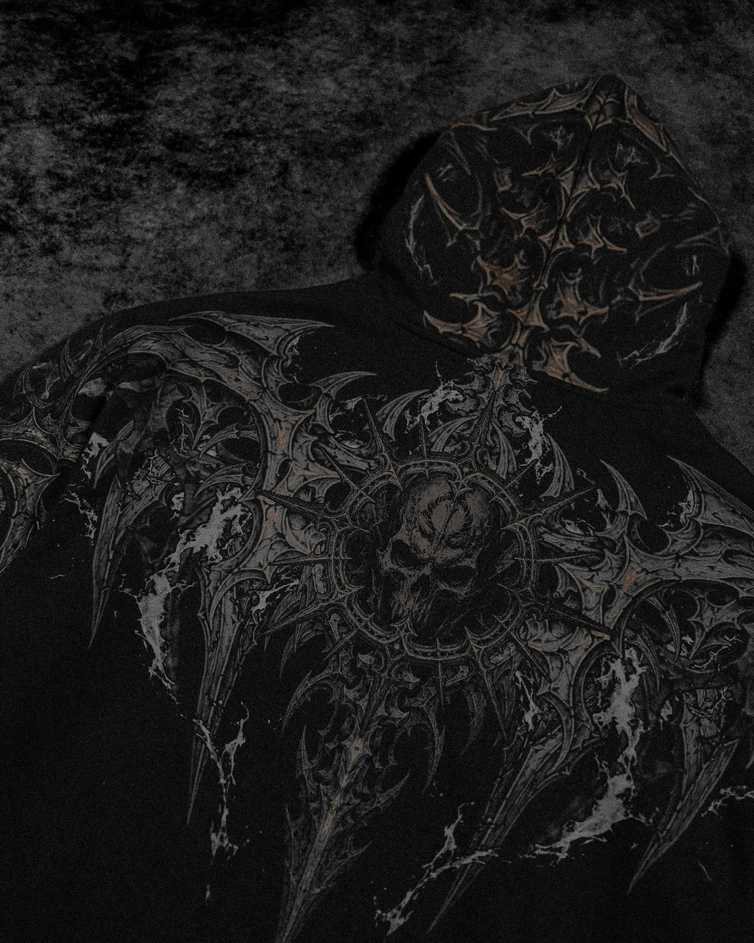 Death Slayer Oversized Zip-up Hoodie [WITHER]