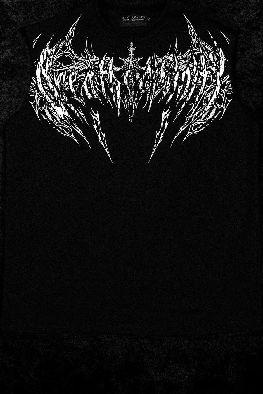 Death Eater Oversized Cutoff tee [VOID BLACK]
