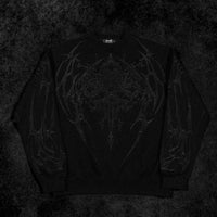 Vengeance Embroidery Oversized Crewneck [SHADOW]