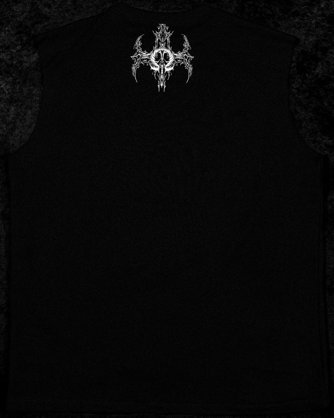 Death Eater Oversized Cutoff tee [VOID BLACK]