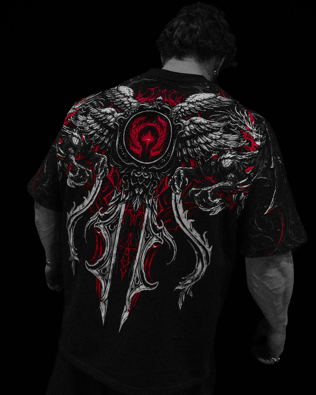 Seraphim Oversized T-SHIRT [HEAVENLY RED]