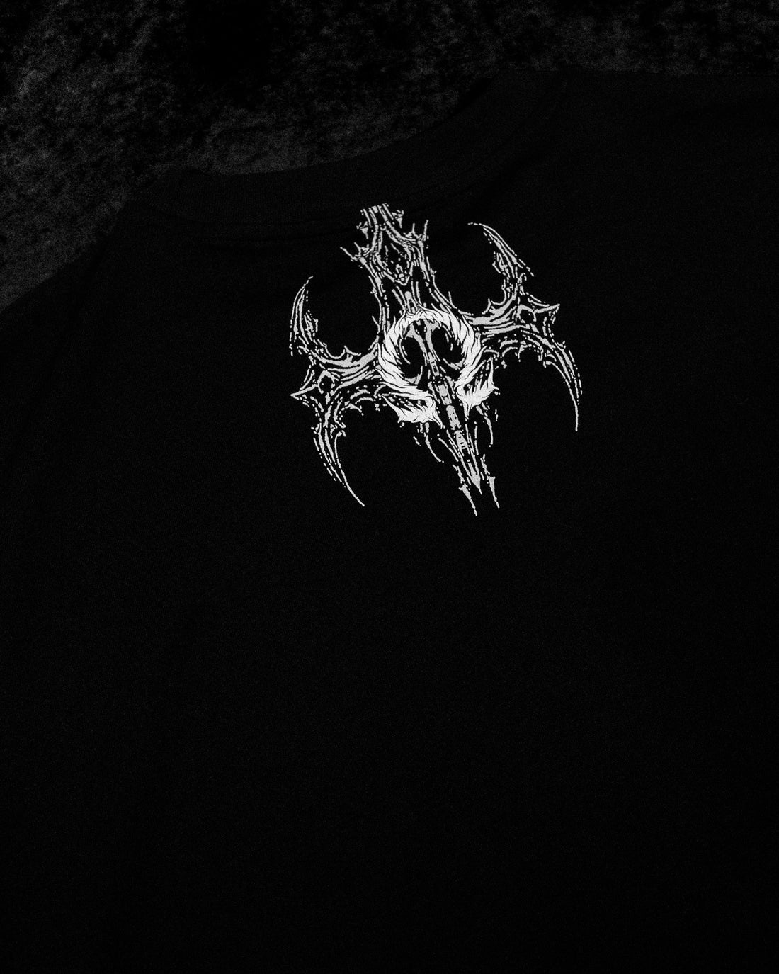 Death Eater Oversized Cutoff tee [VOID BLACK]