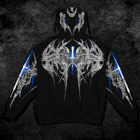 Death Blight Oversized Zip-Up Hoodie [PULSE]