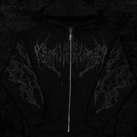 Deathwing Oversized Zip-up Hoodie [DARKNESS]