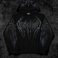 Death Slayer Oversized Zip-up Hoodie [SKY BLUE]