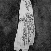 Dragon Blade Oversized pullover hoodie [DIVINE WHITE]