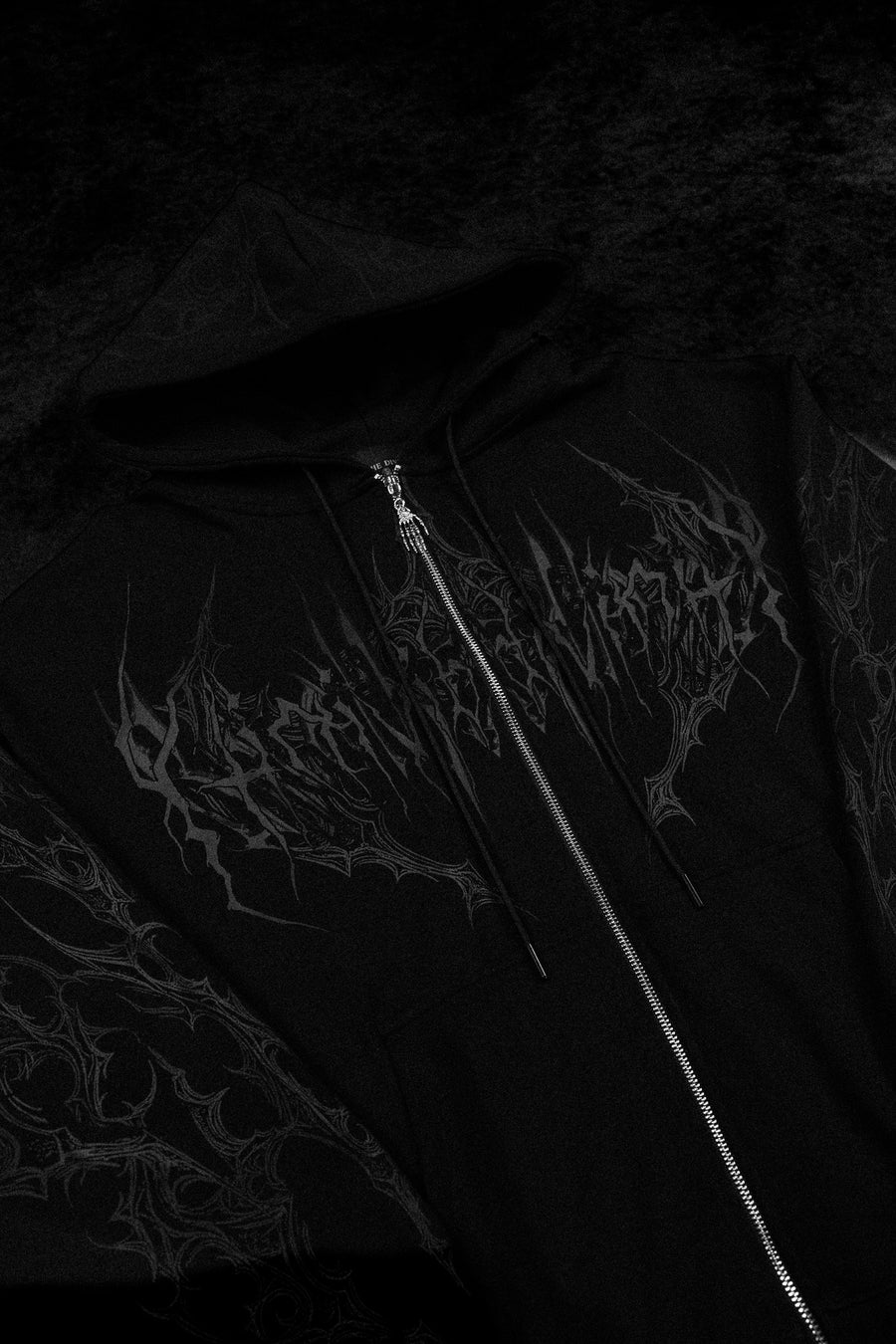 Deathwing Oversized Zip-up Hoodie [DARKNESS]