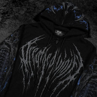 Death Slayer Oversized Zip-up Hoodie [SKY BLUE]