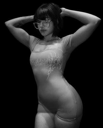 Women's Void Tech™ Dark Ember Bodysuit [SILVER]