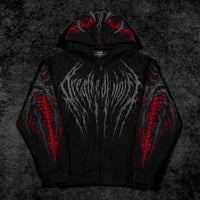 Death Slayer Oversized Zip-up Hoodie [NIGHTMARE]