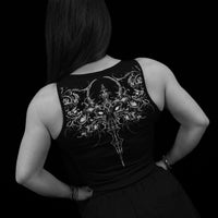 Women's Death Rose Tank Top [VOID BLACK]