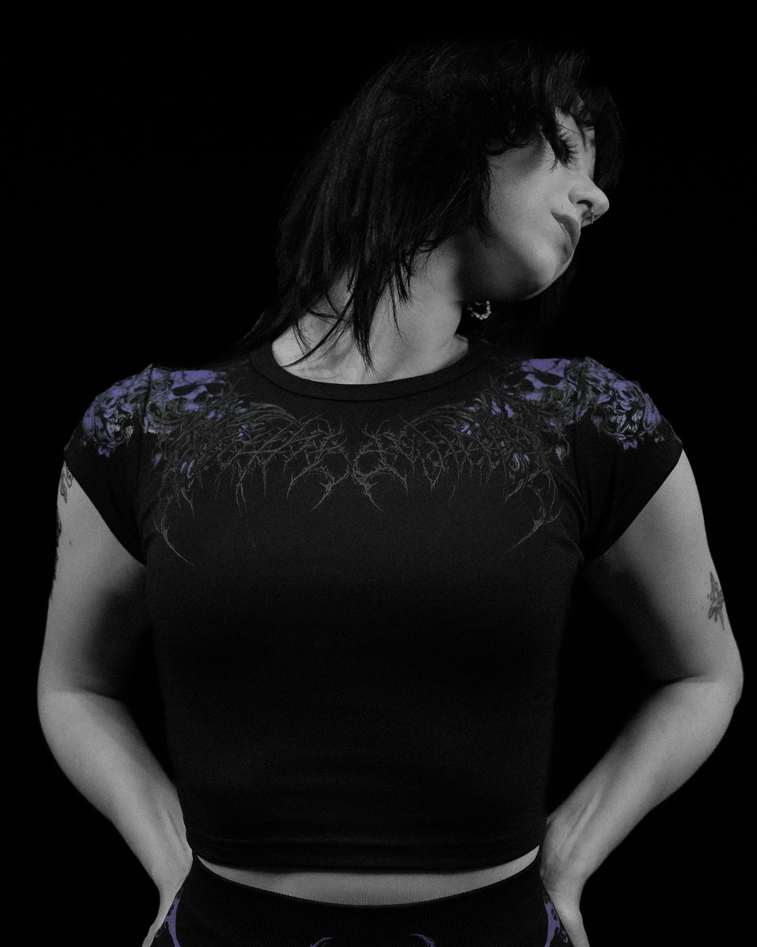 Women's Soul Thorn Cropped Baby Tee [DUSK]